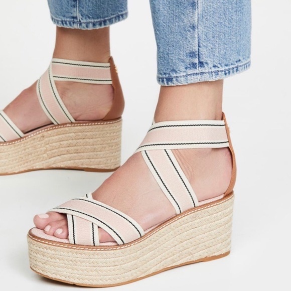 Tory Burch Shoes - Tory Burch Frieda Strappy Wedge Espadrille Sandals
